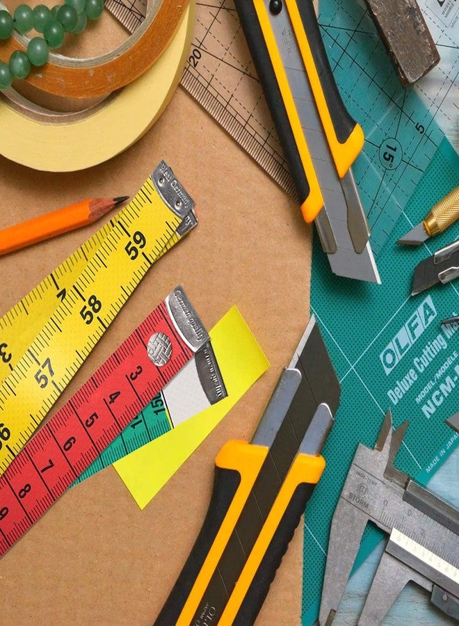 Jasol Tape Measure Measuring Tape for Body Fabric Sewing Tailor Cloth Knitting Home Craft Measurements,60-Inch/150-Cm Soft Multicolor Tape Measure, Tape Set with Snap Button Closure,dual Sided - Image 4